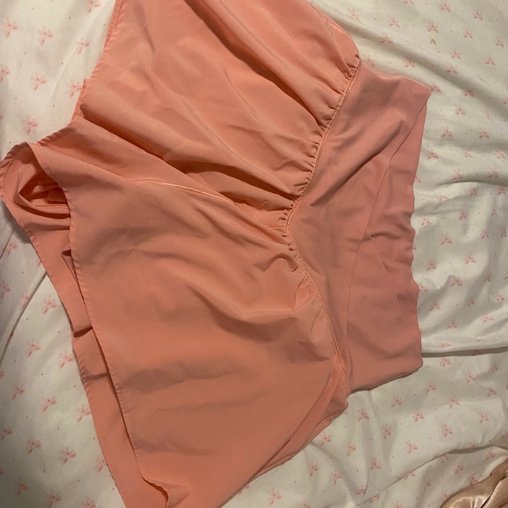 Peachy pink aerie crossover short